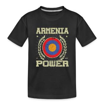 Cool Arménie, Design - T-shirt bio Premium Enfant - noir - Devant
