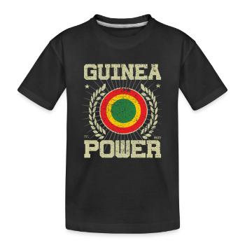 Conception de Guinée fraîche - T-shirt bio Premium Enfant - noir - Devant