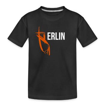 Souvenir berlinois branché - T-shirt bio Premium Enfant - noir - Devant