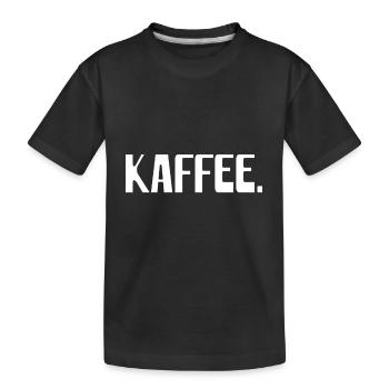 KAFFEE.PUNKT - Kinder Premium Bio T-Shirt - Schwarz - Vorne