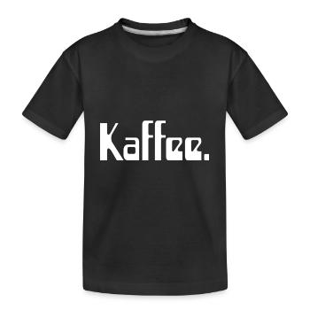 Kaffee.Punkt - Kinder Premium Bio T-Shirt - Schwarz - Vorne