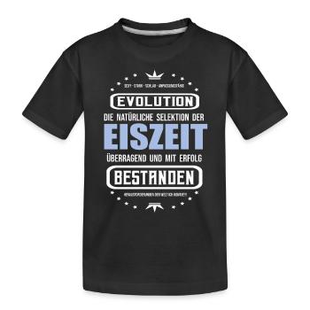 Eiszeit überragend und mit Erfolg bestanden. - Kinder Premium Bio T-Shirt - Schwarz - Vorne