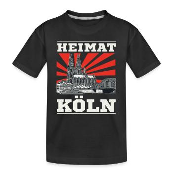 Heimat Köln Design for the people of Cologne - Kids' Premium Organic T-Shirt - black - Front