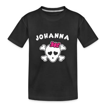 Design Pirate Johanna pour filles et femmes - T-shirt bio Premium Enfant - noir - Devant