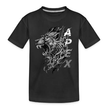 Ursprünglicher Apex-Pavian - Kinder Premium Bio T-Shirt - Schwarz - Vorne