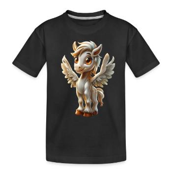 Pegasus #lovely toons - T-shirt bio Premium Enfant - noir - Devant