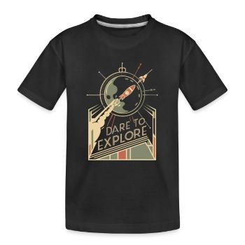 Osez explorer l’inconnu - T-shirt bio Premium Enfant - noir - Devant