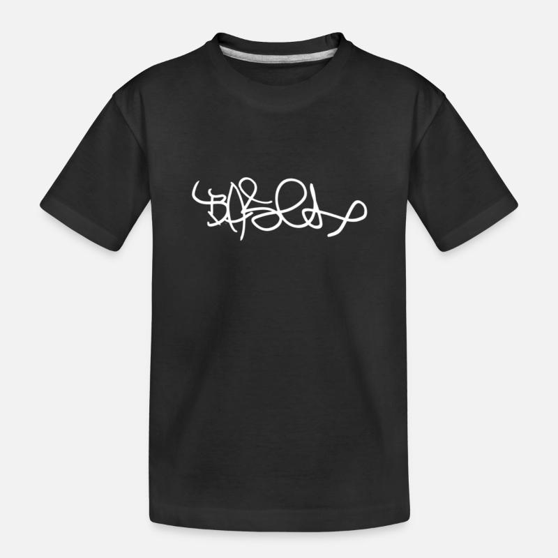 Basel - Kinder Premium Bio T-Shirt - Schwarz