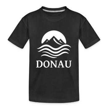 design cool du Danube pour le fan de rivière - T-shirt bio Premium Enfant - noir - Devant