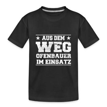 À l’écart : les constructeurs de poêles en action Design - T-shirt bio Premium Enfant - noir - Devant