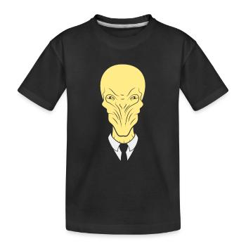 the silence will fall - Kids' Premium Organic T-Shirt - black - Front
