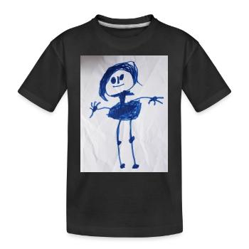 kinderbild mensch - Kinder Premium Bio T-Shirt - Schwarz - Vorne