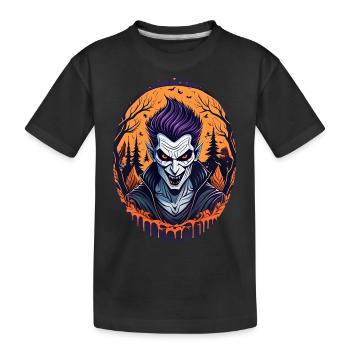 Gruseliges Halloween-partykostüm Vampir - Kids' Premium Organic T-Shirt - black - Front