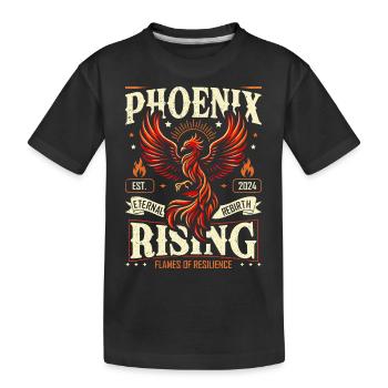 Le concept de Phénix est symbole de renaissance et de résilience - T-shirt bio Premium Enfant - noir - Devant