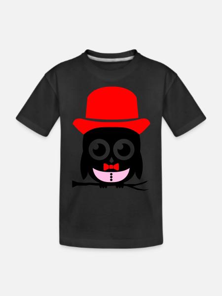 hibou sir 02 copie - T-shirt bio Premium Enfant - noir