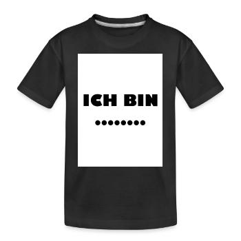 ich bin - Kinder Premium Bio T-Shirt - Schwarz - Vorne