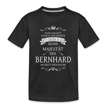 Sa Majesté Bernhard entre dans la pièce - T-shirt bio Premium Enfant - noir - Devant