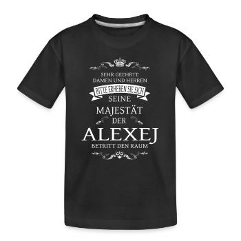 Sa Majesté Alexis entre dans la pièce - T-shirt bio Premium Enfant - noir - Devant
