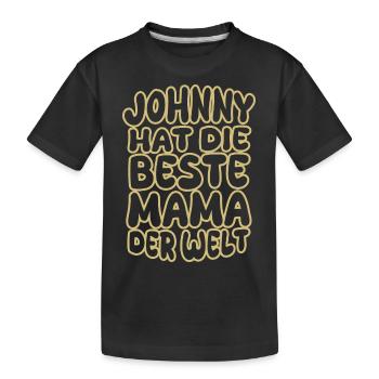 Saying Johnny - Kids' Premium Organic T-Shirt - black - Front