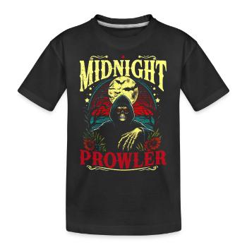 Bande dessinée VintageSkull Midnight Prowler dans le style rétro - T-shirt bio Premium Enfant - noir - Devant