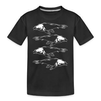 Koi Carp Koi Signification Koi Carpe Koi Tattoo Koi - T-shirt bio Premium Enfant - noir - Devant