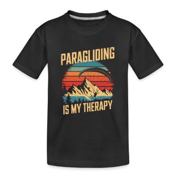 Parapente Parapente vintage - T-shirt bio Premium Enfant - noir - Devant