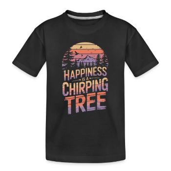 Ornithologue Ornithologue Oiseaux Randonnée Camping - T-shirt bio Premium Enfant - noir - Devant