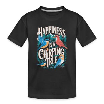 Ornithologue Ornithologue Oiseaux Randonnée Camping - T-shirt bio Premium Enfant - noir - Devant