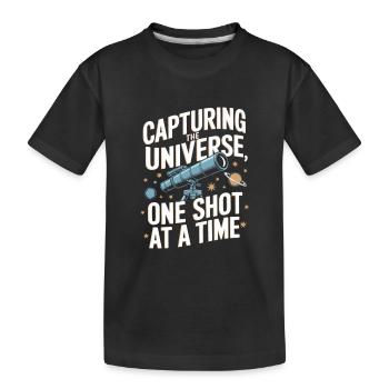 Astrophotographie Télescope Astronomie - T-shirt bio Premium Enfant - noir - Devant