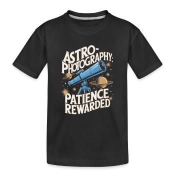 Astronomie Astrophotographie Télescope - T-shirt bio Premium Enfant - noir - Devant