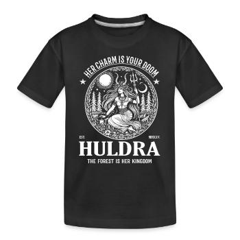 Le Huldra - L’ de la nuit de la mythologie - T-shirt bio Premium Enfant - noir - Devant
