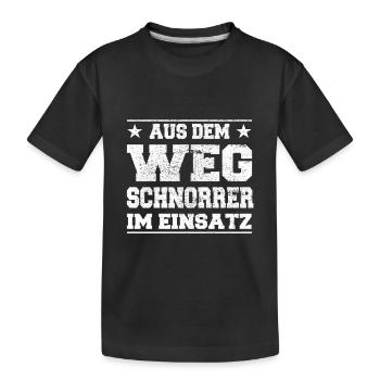 Des escrocs à l’écart dans la conception d’action - T-shirt bio Premium Enfant - noir - Devant