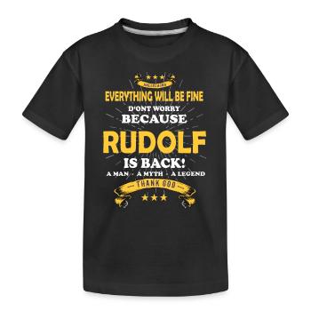 Tout ira bien Rudolf est de retour - T-shirt bio Premium Enfant - noir - Devant