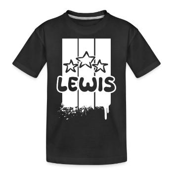Geschenk für Lewis - Kinder Premium Bio T-Shirt - Schwarz - Vorne