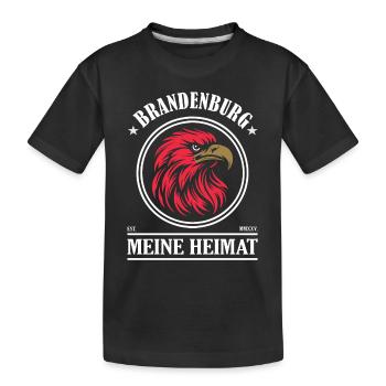 Brandebourg – Ma maison - T-shirt bio Premium Enfant - noir - Devant