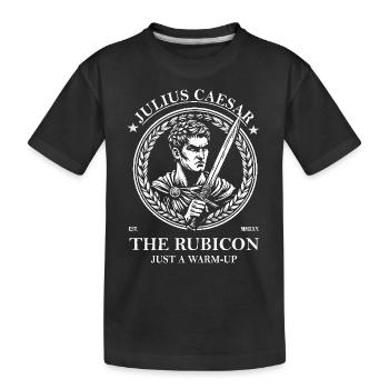 Caesar – Der Rubikon war nur das Warm-up - Kinder Premium Bio T-Shirt - Schwarz - Vorne