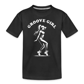 Groove Girl Design pour les femmes et les filles qui dansent - T-shirt bio Premium Enfant - noir - Devant