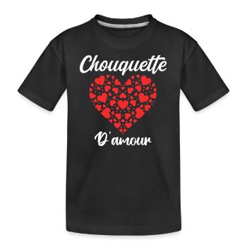 Chouquette - Kinder Premium Bio T-Shirt - Schwarz - Vorne
