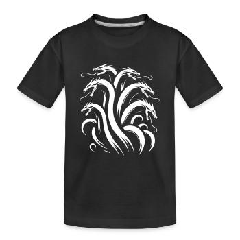 Hydra – La légende de l’Antiquité - T-shirt bio Premium Enfant - noir - Devant
