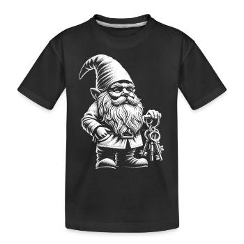 Schlüsselbund - Kinder Premium Bio T-Shirt - Schwarz - Vorne