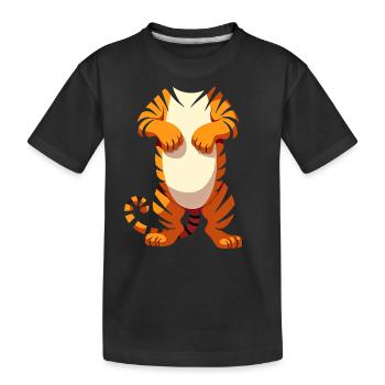 Costume de tigre Carnaval Costume de tigre Carnaval - T-shirt bio Premium Enfant - noir - Devant
