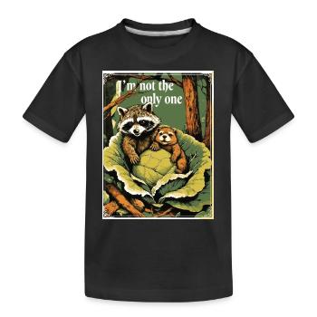 Nicht allein - Kinder Premium Bio T-Shirt - Schwarz - Vorne