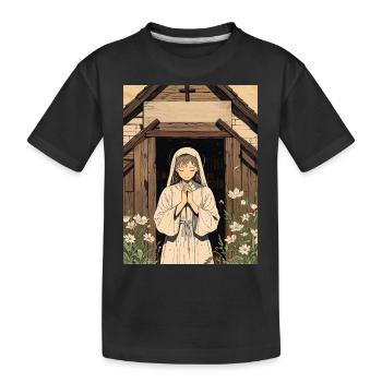 Ein Gebet unter den Wildblumen - Kinder Premium Bio T-Shirt - Schwarz - Vorne