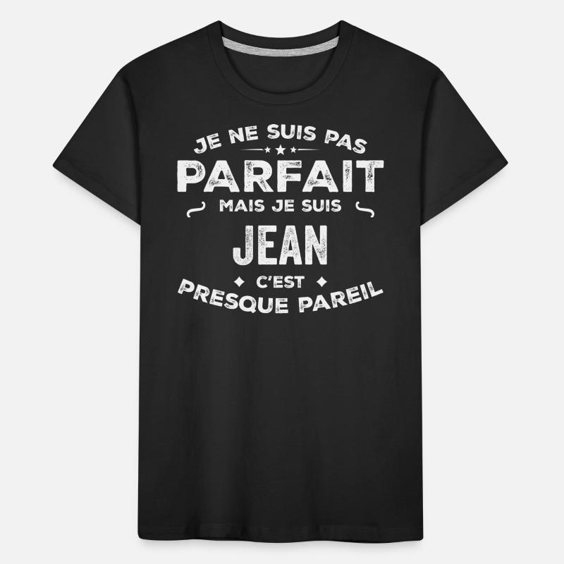 Jean Ein Vorname, eine Geschichte, eine Persönlichkeit Kinder Premium Bio T-Shirt