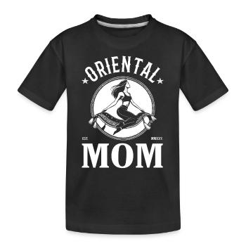 Oriental Mom – Liebe, Stärke & Tradition - Kinder Premium Bio T-Shirt - Schwarz - Vorne