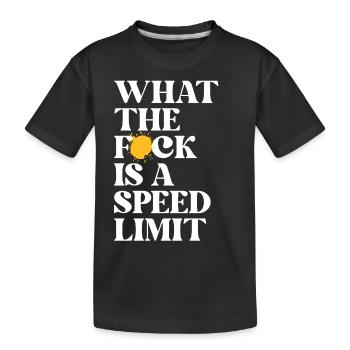 Auto - Kinder Premium Bio T-Shirt - Schwarz - Vorne