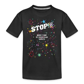Carnival Confetti Costume - Kids' Premium Organic T-Shirt - black - Front