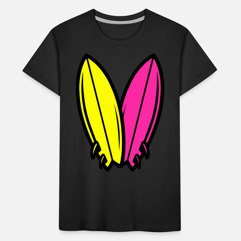 Surfboard Icon Surfing Kids' Premium Organic T-Shirt