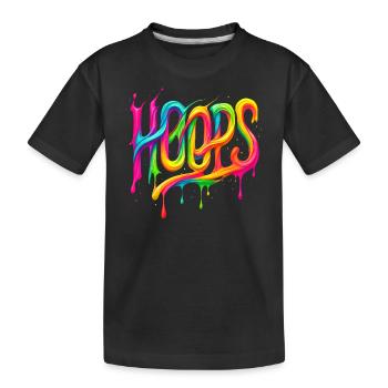 Hoops Basketball Sports Idée Cadeau BBall - T-shirt bio Premium Enfant - noir - Devant