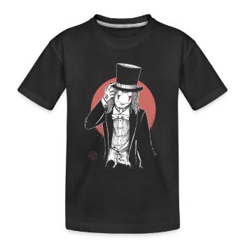 Spooky guy - Kids' Premium Organic T-Shirt - black - Front
